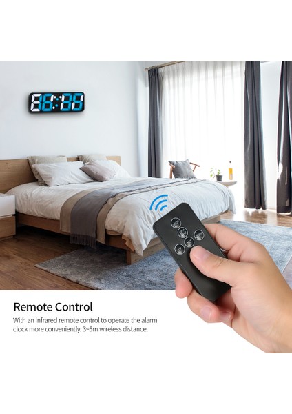 Kablosuz Ses Kontrollü Rgb LED Alarmlı 115 Renk 3 Seviye Parlaklık USB Masa Saati Siyah (Yurt Dışından) fiyatları