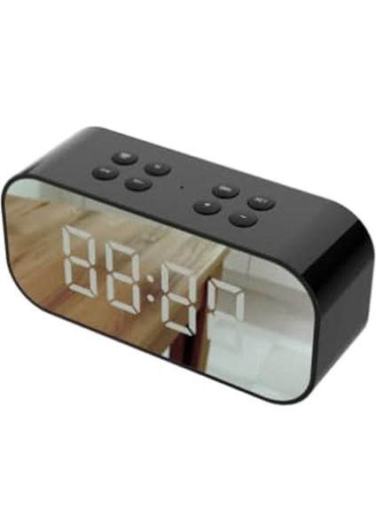 Taşınabilir Bluetooth Hoparlör, Subwoofer, Alarmlı Saat ve Şerbetleme (Yurt Dışından)