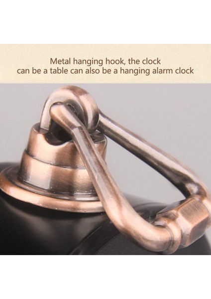 Retro Metal Çalar Saat 550-19 Sessiz Yatak Başı Saati (Yurt Dışından) fırsatları