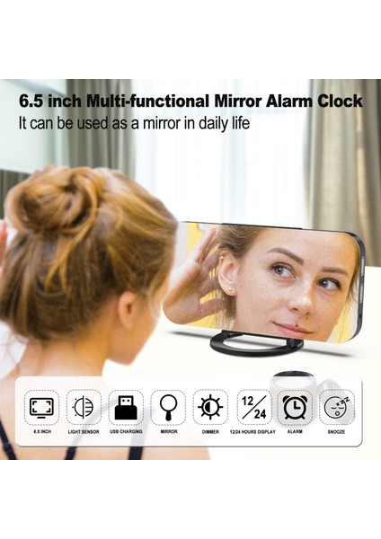 USB Dijital LED Ayna Alarmlı Saat (Yurt Dışından) fırsatları