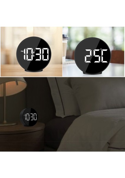 LED Dijital Çalar Saat Geniş Ekran Ses Kontrolü Sıcaklık 3 Seviye Parlaklık Yatak Odası Ofis (Yurt Dışından) indirimleri