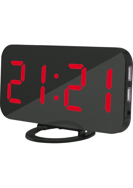 Otomatik Işık Ayarlı Dijital Çalar Saat Ertelemeli USB Şarj Yatak Odası ve Ofis (Yurt Dışından)