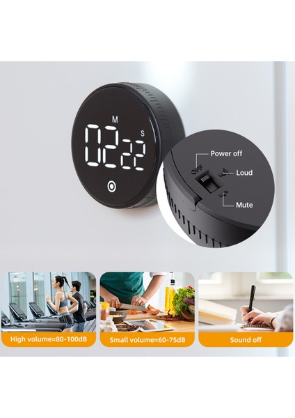 Manyetik Dijital Zamanlayıcı - Şarj Edilebilir Geniş LED Ekranlı Sessiz Çocuk Zaman Yönetimi (Yurt Dışından) modelleri