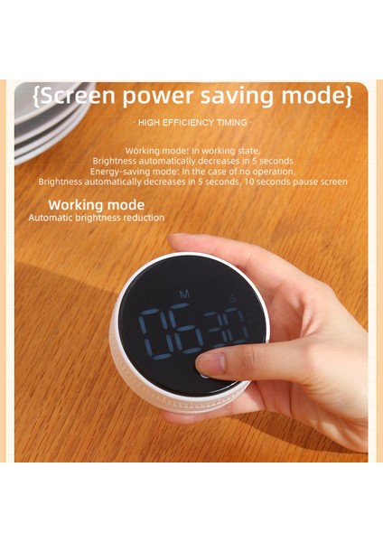 Manyetik Dijital Zamanlayıcı - Şarj Edilebilir Geniş LED Ekranlı Sessiz Çocuk Zaman Yönetimi (Yurt Dışından) fırsatları