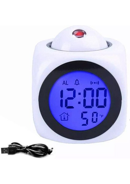 LED Prksiyonlu Sesli Çalar Saat ve Sıcaklık Gösterge (Yurt Dışından)