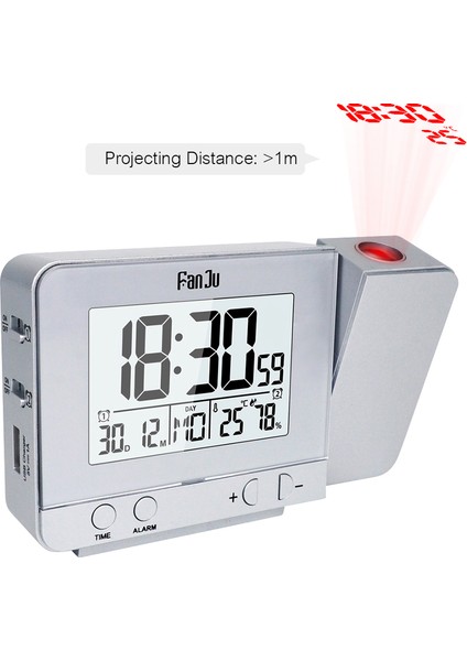 Döner Prksiyon LCD Aydınlatmalı Dijital Tarih ve Ertelemeli Çalar Saat (Yurt Dışından) fiyatları