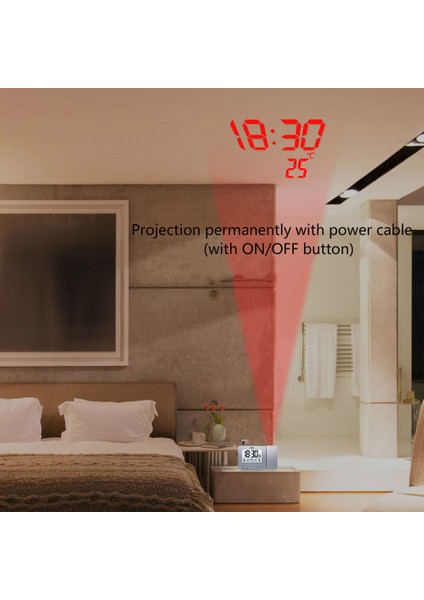 Döner Prksiyon LCD Aydınlatmalı Dijital Tarih ve Ertelemeli Çalar Saat (Yurt Dışından) fırsatları