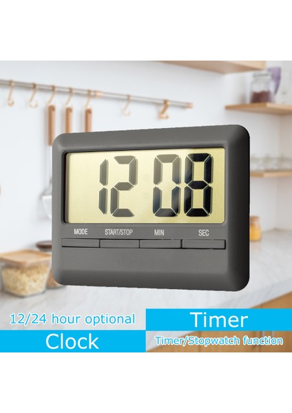 Büyük LCD Ekranlı Manuel Geri Sayımlı Manyetik Zamanlayıcı Dijital Çalar Saat (Yurt Dışından) fırsatları