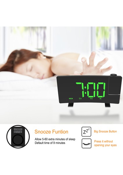 Prksiyonlu Alarm Saati Fm Radyo USB Şarj Girişi (Yurt Dışından) fırsatları