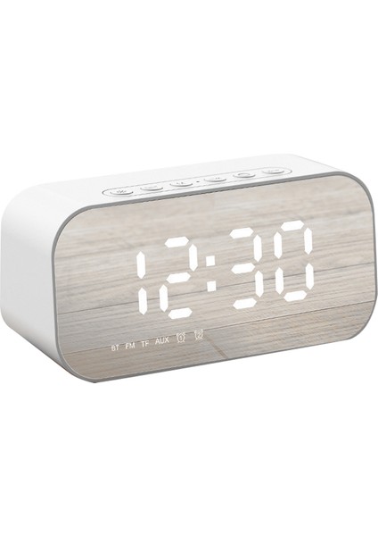 Bluetooth Hoparlörlü Dijital Saat LED Ekran Fm Radyo ve Sıcaklık Alarmı (Yurt Dışından)