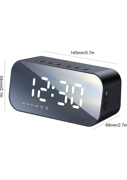 Bluetooth Hoparlörlü Dijital Saat LED Ekran Fm Radyo ve Sıcaklık Alarmı (Yurt Dışından) fiyatları
