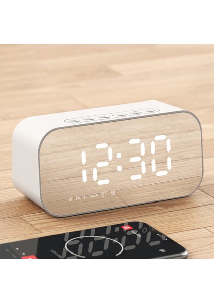 Bluetooth Hoparlörlü Dijital Saat LED Ekran Fm Radyo ve Sıcaklık Alarmı (Yurt Dışından) fırsatları