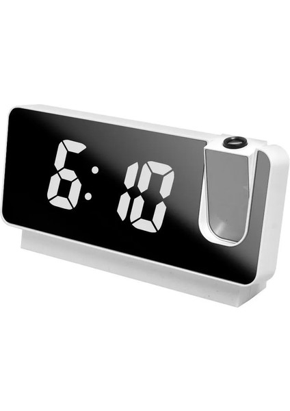 S282 Prksiyonlu Çalar Saat Güç Kesintisi Hafıza Beyaz (Yurt Dışından)