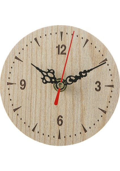 Retro Yuvarlak Ahşap Çalar Saat Vintage Ev Dekoru CQ1203-3 (Yurt Dışından)