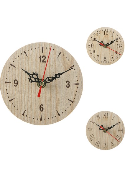 Retro Yuvarlak Ahşap Çalar Saat Vintage Ev Dekoru CQ1203-3 (Yurt Dışından) fiyatları