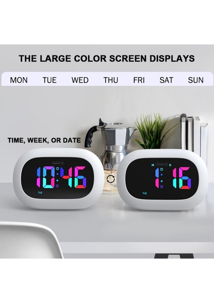 Kablosuz Renkli Gece Lambası Çalar Saat (Yurt Dışından) modelleri