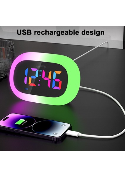 Kablosuz Renkli Gece Lambası Çalar Saat (Yurt Dışından) indirimleri