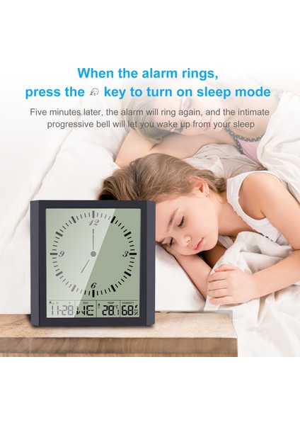 Dijital Çalar Saat Sıcaklık Nem Göstergeli ve Uyku Desteği (Yurt Dışından) modelleri