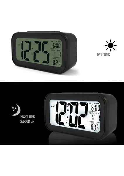 LCD Seyahat Çalar Saati Büyük Ekran Takvim (Yurt Dışından)