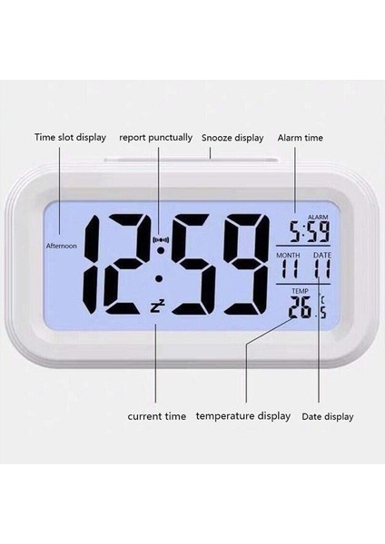 LCD Seyahat Çalar Saati Büyük Ekran Takvim (Yurt Dışından) indirimleri