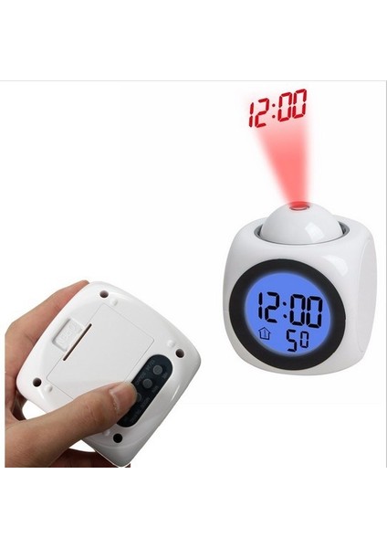 LED Ses Prksiyonlu Ingilizce Çalar Saat Siyah (Yurt Dışından)