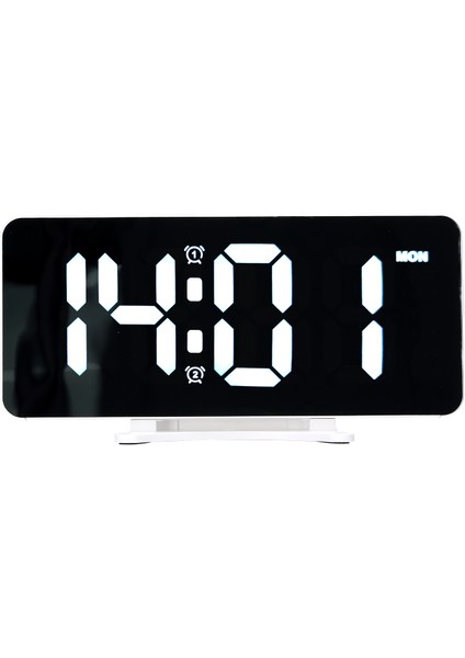 6,7 Inç LED Dijital Ayna Çalar Saat, Çift Alarm, Ayarlanabilir Parlaklık (Yurt Dışından) fiyatları