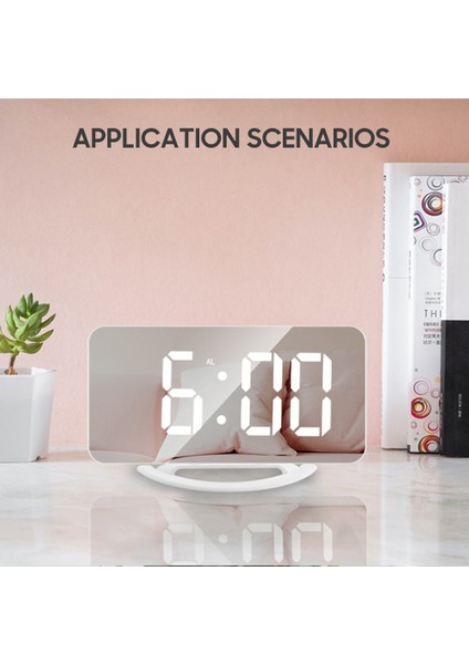 LED Aynalı Çalar Saat Şekerleme Otomatik Aydınlatma 3 Parlaklık (Yurt Dışından) indirimleri