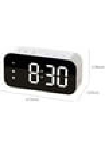LED Aynalı Çalar Saat, Derece Göstergeli ve USB Şarj (Yurt Dışından) modelleri