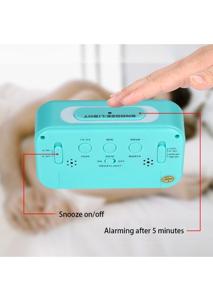 LED Dijital Çalar Saat - Gece Işığı, Tarih ve Sıcaklık Göstergeli (Yurt Dışından) indirimleri