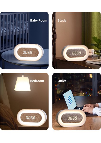 Büyük Ekran LED Çalar Saat 3 Alarm USB Gece Lambası (Yurt Dışından) fiyatları