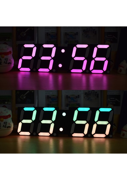 Çok Renkli Masaüstü Çalar Saat Yüksek Parlaklık LED Büyük Rakamlar (Yurt Dışından) indirimleri