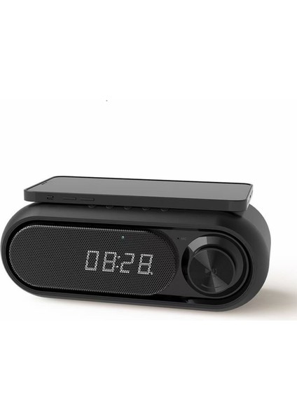 LED Alarmlı Bluetooth Hoparlör, Kablosuz Şarj, Fm Radyo, Şekerleme (Yurt Dışından)