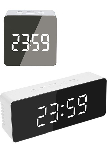 Ledli Makyaj Aynası Alarmlı Saat - Şarj Edilebilir Öğrenci (Yurt Dışından) fiyatları