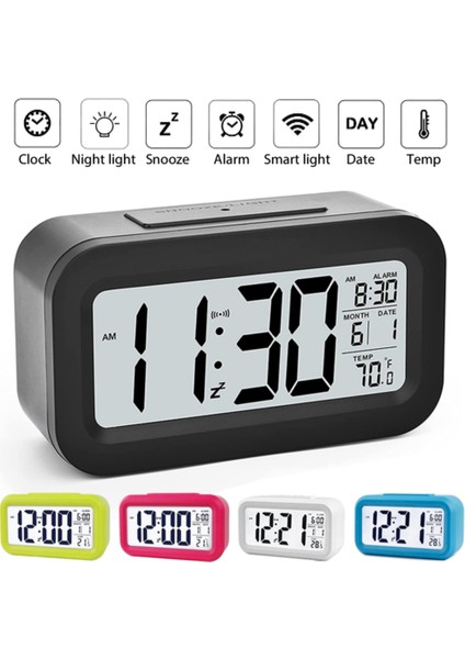 Taşınabilir Çalar Saat | Geniş LCD Ekranlı Seyahat Takvimi (Yurt Dışından)