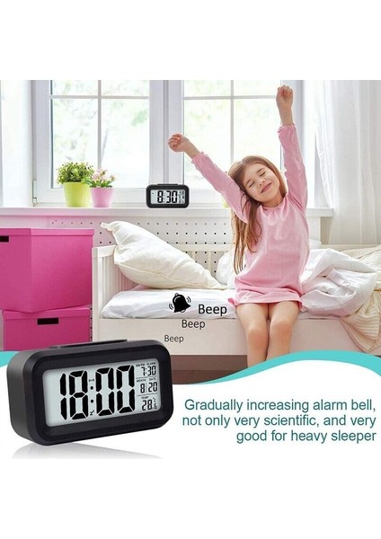 Taşınabilir Çalar Saat | Geniş LCD Ekranlı Seyahat Takvimi (Yurt Dışından)