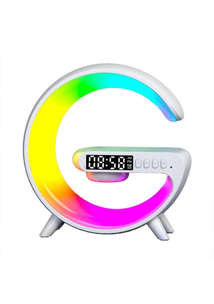 G Lamba Akıllı Rgb Bluetooth Hoparlör Kablosuz Şarj (Yurt Dışından)