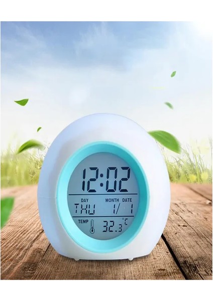 Çocuk Alarm Saati - 7 Renkli LED Uyanış Işığı (Yurt Dışından) fırsatları