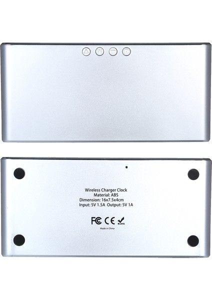 Kablosuz Şarj LED Masa Saati - Çift Sıcaklık, Alarm ve Takvim (Yurt Dışından) modelleri