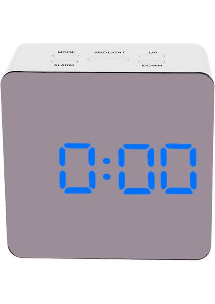 LED Ayna Gece Lambası Dijital Duvar Saati Termometre Alarm (Yurt Dışından)