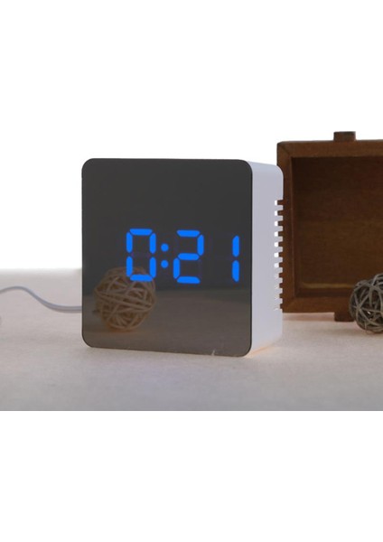 LED Ayna Gece Lambası Dijital Duvar Saati Termometre Alarm (Yurt Dışından) indirimleri