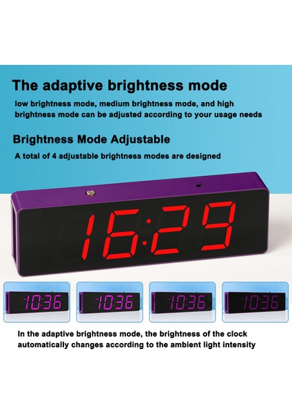 LED Saat Kiti 4 Işık Modlu Zaman Ayarlamalı Dıy Lehim Pratiği Çok Renkli (Yurt Dışından)