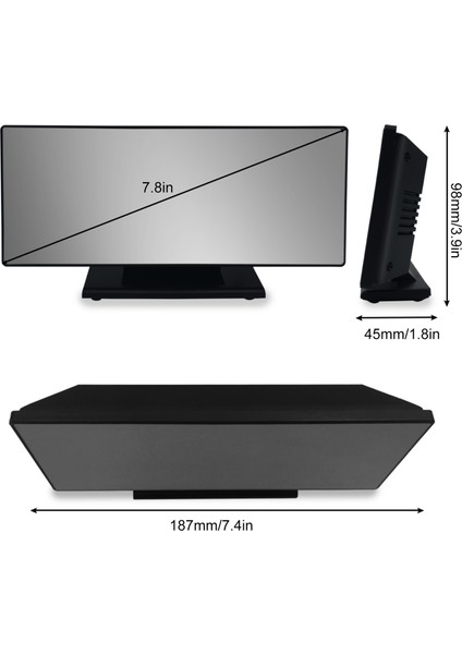 LED Ayna Dijital Çalar Saat ve Sıcaklık Göstergesi (Yurt Dışından) modelleri