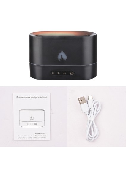 Simüle Alevli Sessiz USB Nemlendirici ve Aroma Difüzörü, Gece Lambalı Zamanlayıcı - Ev Ofis Yatak (Yurt Dışından) fiyatları