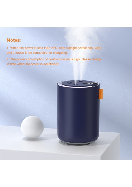 500ML Usb-C Şarj Edilebilir 4000MAH Aroma Nemlendirici Difüzör, Çift Nozul, Ayarlanabilir Sis Modları (Yurt Dışından) modelleri