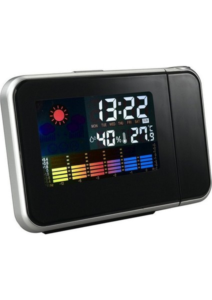 Dijital Duvar Prktörlü Saat - Hava Durumu, Döner Çift Lazer LED (Yurt Dışından) indirimleri