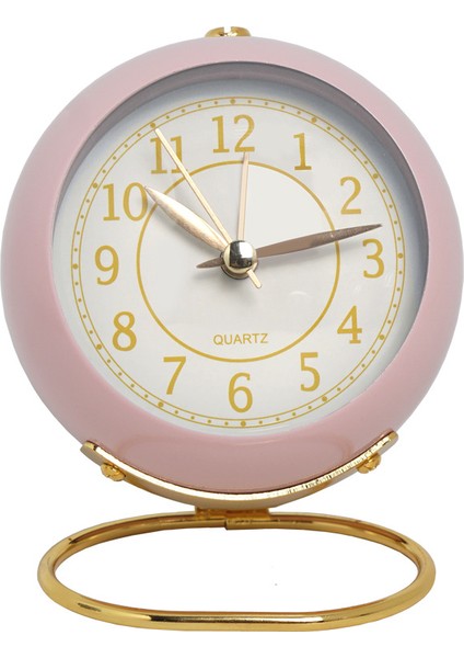 Pembe Sessiz Işıklı Kuvars Çalar Saat (Yurt Dışından)