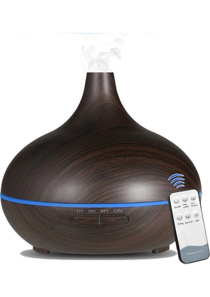 550ML Esansiyel Yağ Nemlendirici Renkli Gece Lambası Otomatik Kapanma Uzaktan Kumanda Ev Ofis (Yurt Dışından)