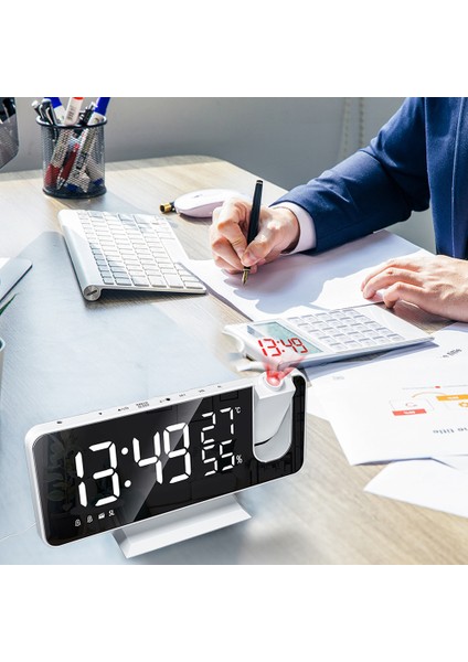 180° Prktörlü Çalar Saat - Sıcaklık ve Nem Ölçer LED Ekran (Yurt Dışından) modelleri