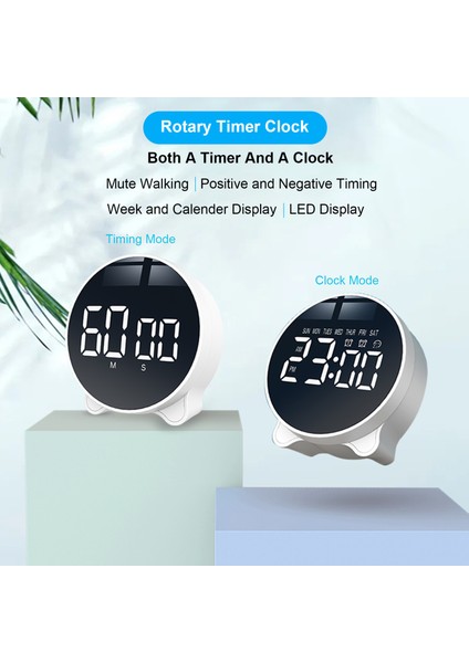Sessiz Dijital Zamanlayıcı: Geniş LED Ekran, Ayarlanabilir Ses, Yaşlılar ve Çocuklar Için (Yurt Dışından) fiyatları