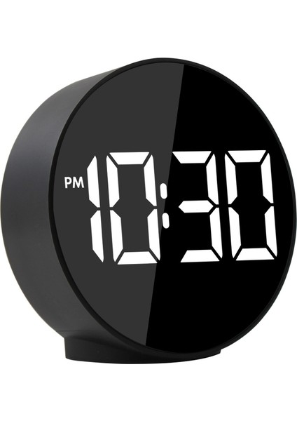 3209 LED Aynalı Alarmlı Saat Sıcaklık Göstergeli Siyah (Yurt Dışından)